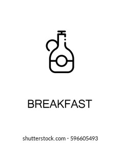 Syrup flat icon. Single high quality outline symbol of breakfast for web design or mobile app. Thin line signs of for design logo, visit card, etc. Outline pictogram of syrup