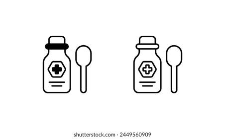 Syrup icon design with white background stock illustration