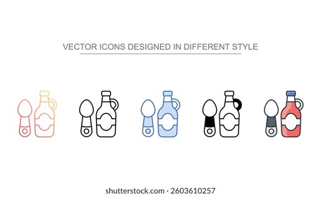 Syrup icon design with white background stock illustration