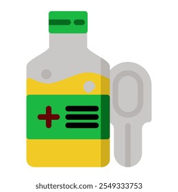 Syrup icon in  Flat Style. Color Fill