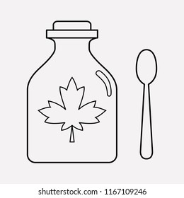 Syrup icon line element. Vector illustration of syrup icon line isolated on clean background for your web mobile app logo design.