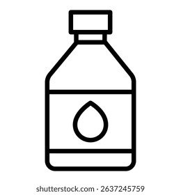 syrup icon Simple thin line stroke