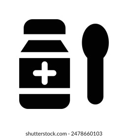 Sirup-Symbol. Vektorgrafik-Glyphensymbol für Ihre Website, Ihr Handy, Ihre Präsentation und Ihr Logo-Design.