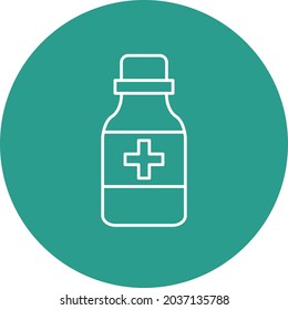 Imagen vectorial de icono de jarabe. También se puede usar para aplicaciones web, aplicaciones móviles y medios impresos.