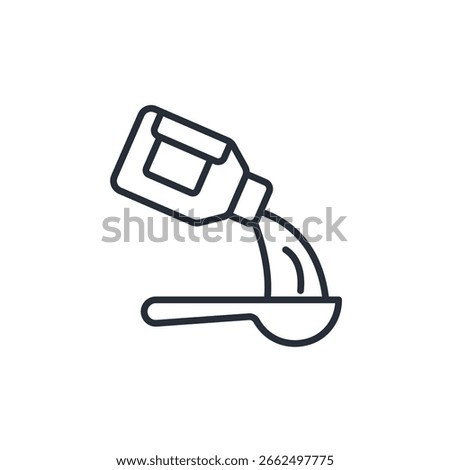 syrup icon. vector.Editable stroke.linear style sign for use web design,logo.Symbol illustration.