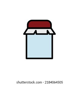 Sirup-jar-Vektorgrafik für die Symbolpräsentation von Webseiten-Symbolen