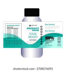 Entwurfsvorlage für Sirup-Produkte