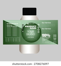 Entwurfsvorlage für Sirup-Produkte