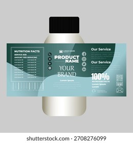 Entwurfsvorlage für Sirup-Produkte