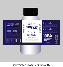 Entwurfsvorlage für Sirup-Produkte
