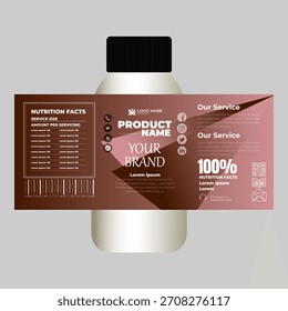 Entwurfsvorlage für Sirup-Produkte