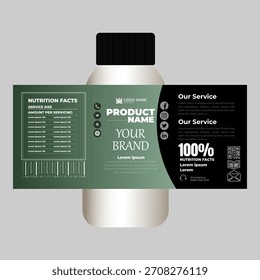 Entwurfsvorlage für Sirup-Produkte
