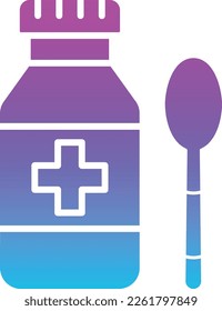 Icono vector jarabe. Se puede usar para imprimir, móviles y aplicaciones web.
