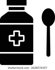 Ícone do vetor de xarope. Pode ser usado para impressão, aplicativos móveis e da Web.