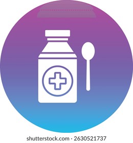 Icono de Vector de jarabe. Se puede utilizar para aplicaciones de impresión, móviles y de Web.
