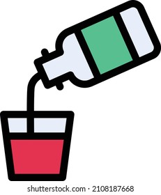 syrup Vector illustration on a transparent background. Premium quality symbols. Stroke vector icon for concept and graphic design.