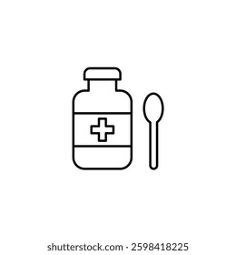 Syrup vector line icon icons design