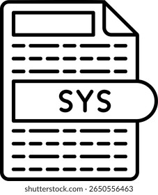 SYS Filled Style Icon Design