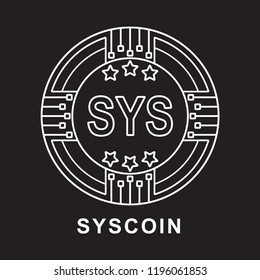  Syscoin coin SYS Cryptocurrency  icon blackground