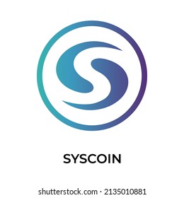 Syscoin-Kryptowährung-Symbol SYS-Münzsymbol. Kryptowährungs-Vektorsymbol. Flache Vektorgrafik - Vektorgrafik