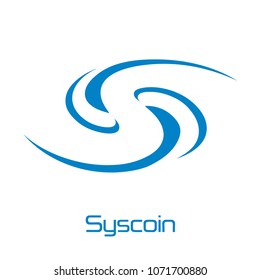 Syscoin Cryptocurrency Coin Sign