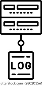 Syslog Server Illustration vector Icon Design