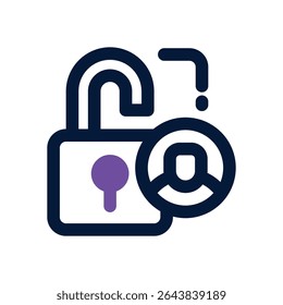system access duotone icon. Sleek and modern vector icon for websites, mobile apps, marketing materials, and corporate design. Fully scalable and ready to use.