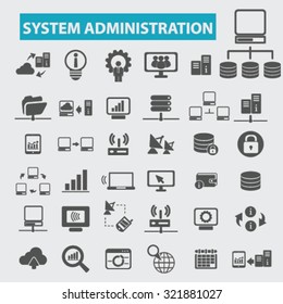 iconos de administración del sistema