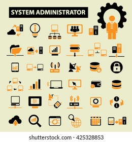 system administrator icons
