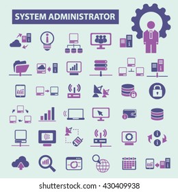 system administrator icons
