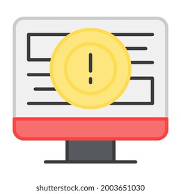 System alert icon in editable design