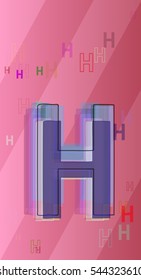 system and alphabet, smart H with motion