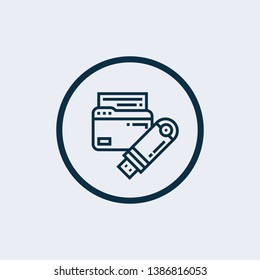 System Backup icon in two colors. Premium design from internet security icons collection. Pixel perfect simple pictogram system backup icon for web design and printing