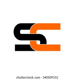 System Center, S C Initial Logo Template