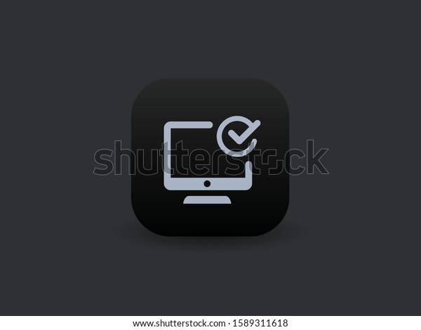 System Check Vector App Icon Stock Vector (Royalty Free) 1589311618 ...