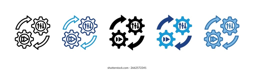Elemento Ícone De Controle Do Sistema Para Design