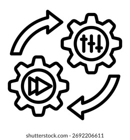 Elemento Ícone De Controle Do Sistema Para Design