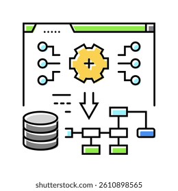 system deployment analyst color icon vector. system deployment analyst sign. isolated symbol illustration