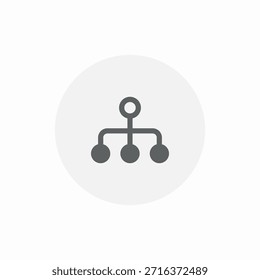 Vector de signo de icono de distribución del sistema