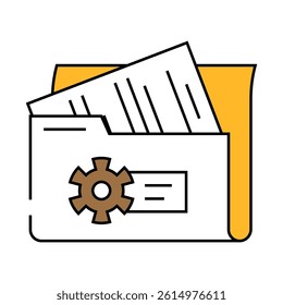 system documentation analyst line icon vector. system documentation analyst sign. isolated symbol illustration