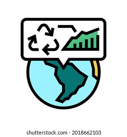 Symbol für Systemökologie, Vektorgrafik. Systemökologie-Zeichen. einzelne Symbolillustration