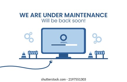 System error concept.Vector illustration for page not found or computer breakdown topics