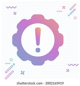 Error del sistema - Icono de engranajes - diseño moderno 