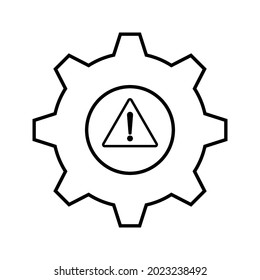 System error icon design isolated on white background