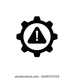System error icon and glyph design on a white background