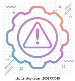 System error icon illustration - modern design