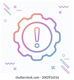 System error icon illustration - modern design