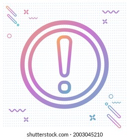 Icono de error del sistema - diseño moderno