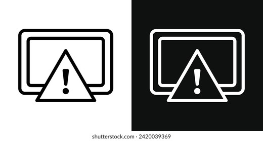 System error icon set. Vector illustration