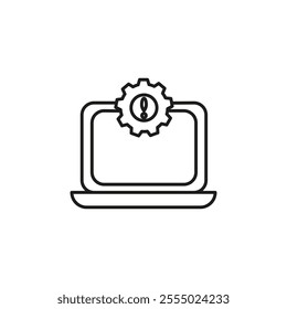 System error icon Symbol mark in Outline style